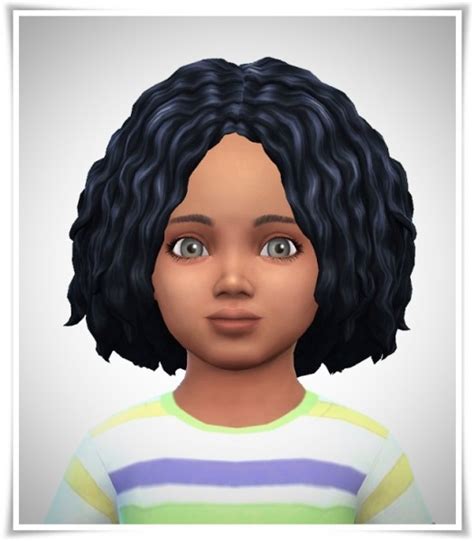 Birksches Sims Blog Wavy Bob Hair Toddler Version Sims 4 Hairs