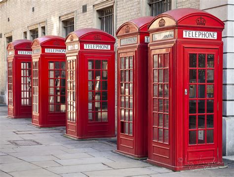 Five Red Telephone Boxes Lizs World