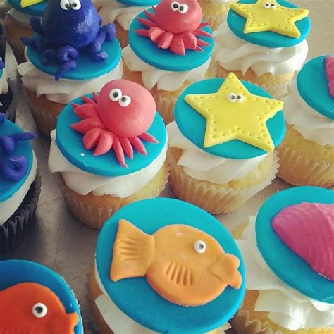 Under The Sea Cupcakes By Paisley Cakes Paisley Cake Sea Cupcakes