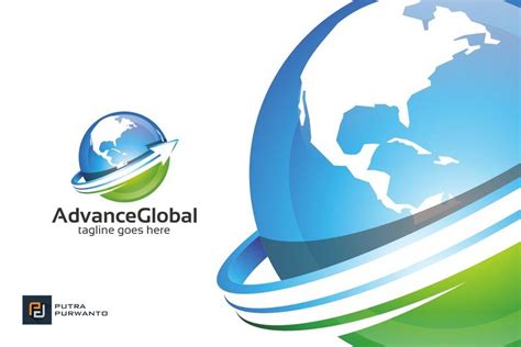 Advance Global Globe Logo Sponsored Variationscolourampblack