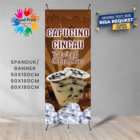 Jual Spanduk Banner Es Cincau Kapucino Cappuccino C Gratis Memesan