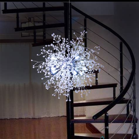 Modern Dandelion Led Chandelier Firework Pendant Lamp Ceiling Light Home Decor The Cart Wheels