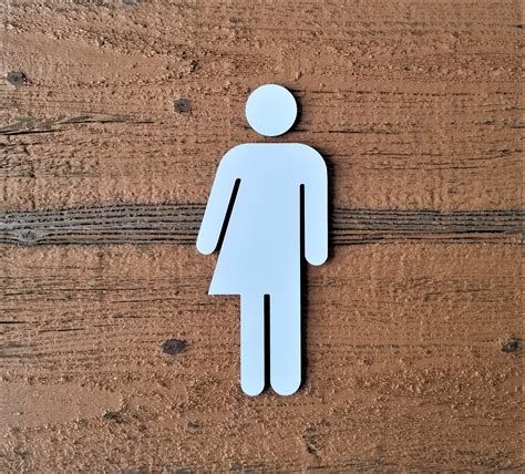 Gender Neutral Figure For Bathroom Door All Gender Restroom Signs
