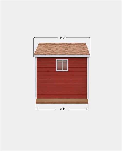 Diy 8x8 Gable Storage Shed Plan 3dshedplans™