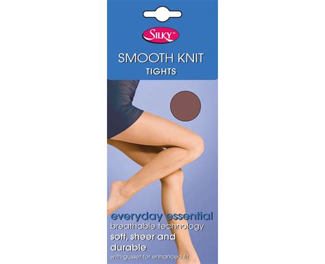 Silky Womensladies Smooth Knit Tights Extra Size 1 Pairs Nude