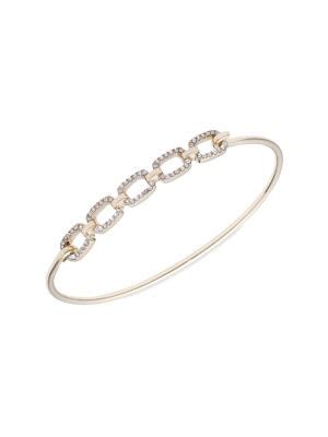 Lauren Ralph Lauren Hardwick Goldtone Crystal Bangle Bracelet Thebay
