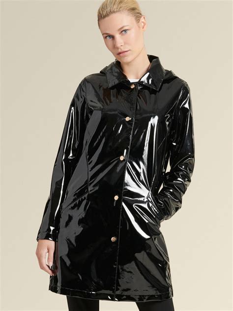 Glossy Raincoat In 2022 Stylish Raincoats Vinyl Clothing Raincoat