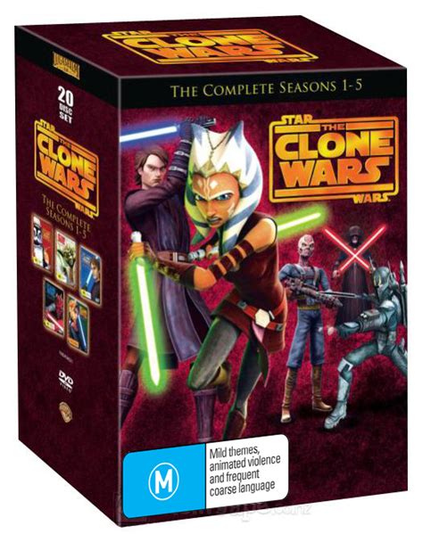 Star Wars Clone Wars Season 1 5 Box Set Dvd Buy Now At Mighty Ape