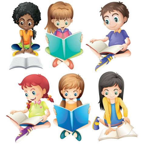 Descarga gratis grupo de niños estudiando y aprendiendo juntos. Colección de niños estudiando | Vector Premium