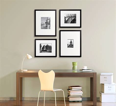 Ridiculously Easy Gallery Framing Office Wall