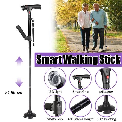 Walking Canes For Men Women Folding Canes With Led Flashlight Fall