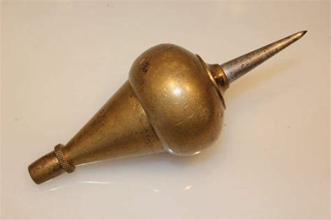 Big Brass Plumb Bob 7 Inches Long Antique Tools Plumbing Old Tools