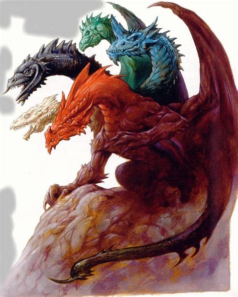 Tiamat Great Great Great Wyrm Polychromatic Dragon D20 Npc Wiki Fandom
