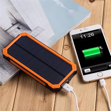 Powergreen 15000mah Solar Power Bank External Battery