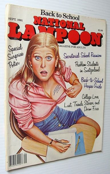 National Lampoon Magazine September 1981 Back To School Issue Von