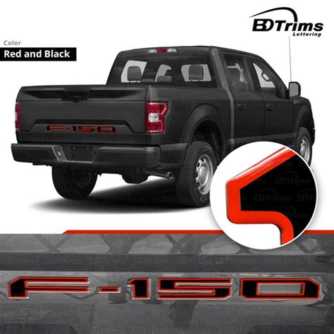 Bdtrims Domed 3d Raised Tailgate Letters Compatible With 2018 2020 F