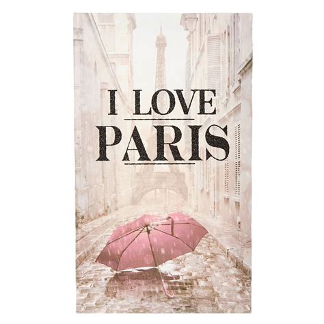 I Love Paris Umbrella Canvas I Love Paris Pink Umbrella Paris