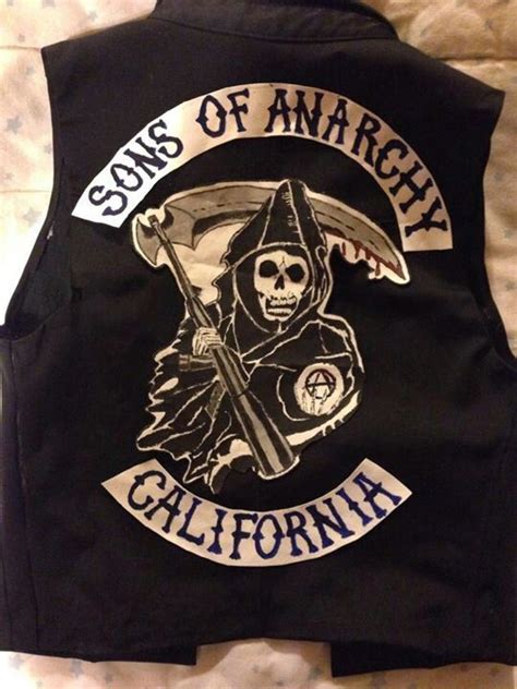 Sons Of Anarchy Vest Homemade For Halloween Sons Of Anarchy Sons Of