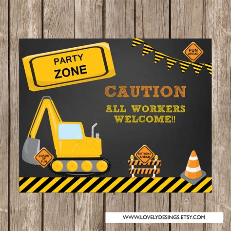 Pin On Construction Party