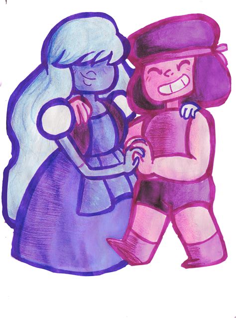 Ruby And Sapphire By Evaworld On Deviantart