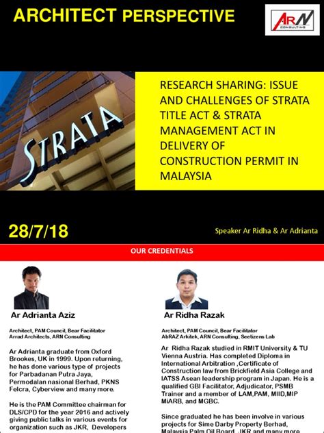 The strata titles (amendment) act 2013 is act a1450, right? Research Sharing Issue and Challenges of Strata Title Act ...