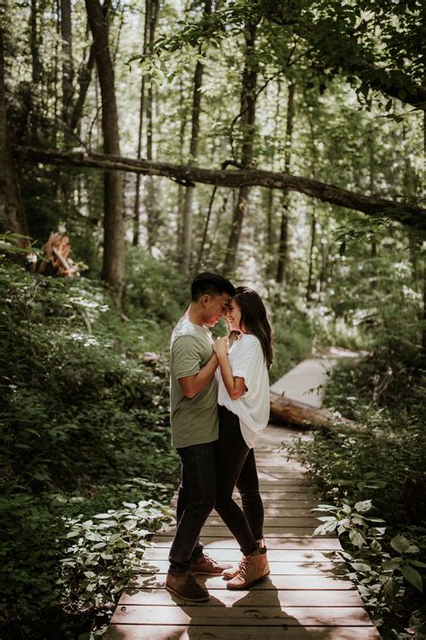 Forest Engagement Photos Engagement Picture Outfits Couple Engagement