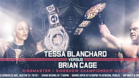 Tessa Blanchard Vs Brian Cage At Wrestle Circus Great Match
