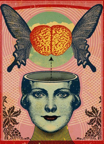 Collage Art Psychedelic Art Brain Art