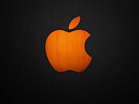 Orange Apple Logo Wallpaper 948 1400x1050 Wallpaper Hd Wallpaper