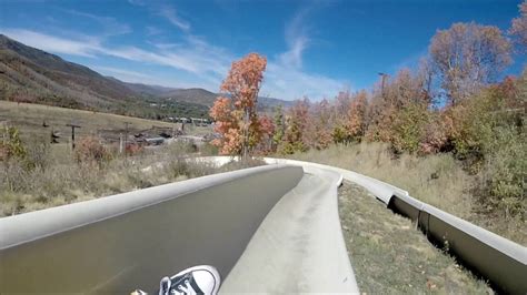 High Speed Alpine Slide Park City Utah Usa Youtube