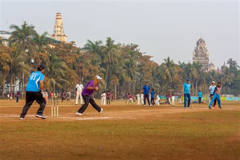 Local Cricket Match At Mumbai Editorial Image Image Of Playground