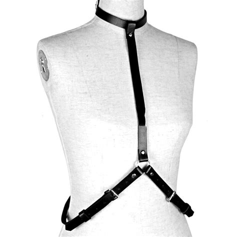Leather Harness Bdsm Body Bondage Stockings Garter Belt Fetish Sex Toy