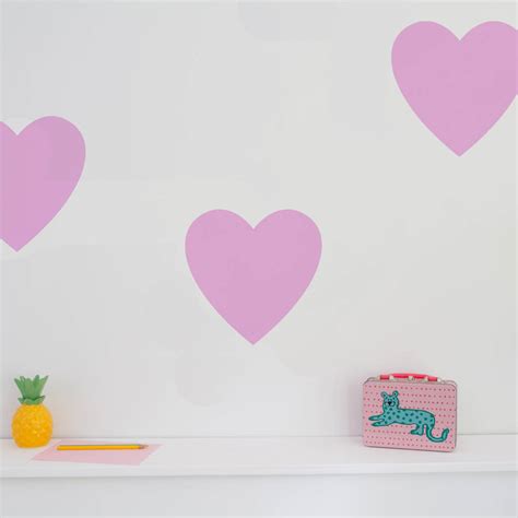 Large Heart Decorative Wall Stickers By Nutmeg Wall Stickers