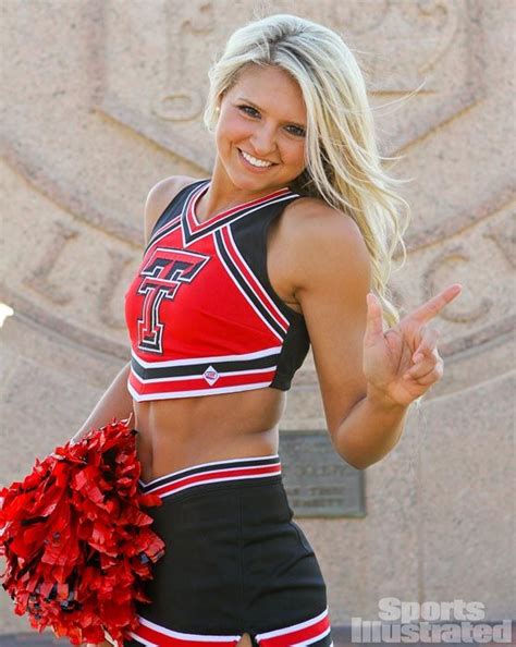 Texas Tech Red Raiders Cheerleader College Cheerleading Cheerleading Pictures Cheerleading