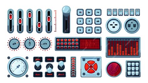 Premium Vector Ui Elements Control Panels Dashboards Switches Buttons