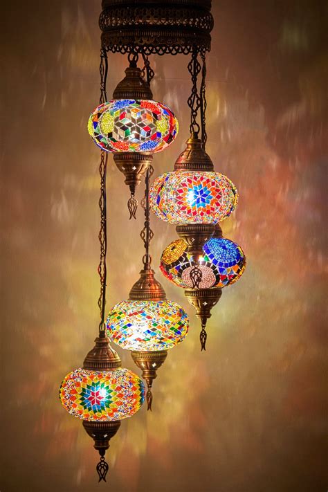 Colors Free Ship Turkish Moroccan Handmade Mosaic Hard Wired Etsy