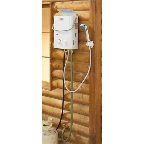 Portable Water Heater Shower Gas Ecotemp L Tankless Propane Rv Camping