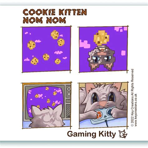 Cookie Kitten Nom Nom Gaming Kitty By Agkeycreations On Deviantart