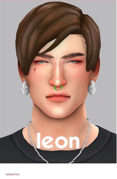 Leon Hair By Vevesims Sims 4 Hair Male Maxis Match Sims 4 Characters