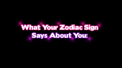 It shows how you perceive your counterpart and what you still must learn about a happy partnership. What Your Zodiac Sign Says About You - YouTube