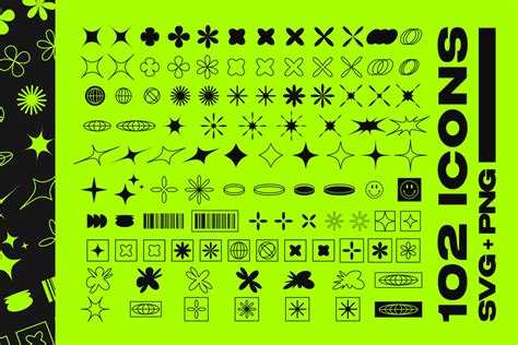 Y2k Icons And Symbols Pack Design Cuts