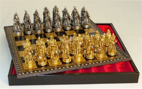 Royal Chess Fantasy Pewter Chess Set, Stylish Metal Chess ... Fantasy chess sets including dragon chess, gothic and faerie all presented on glass chess boards with etched squares.