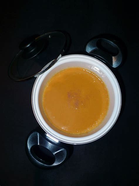 Velouté de courge butternut au lait de coco