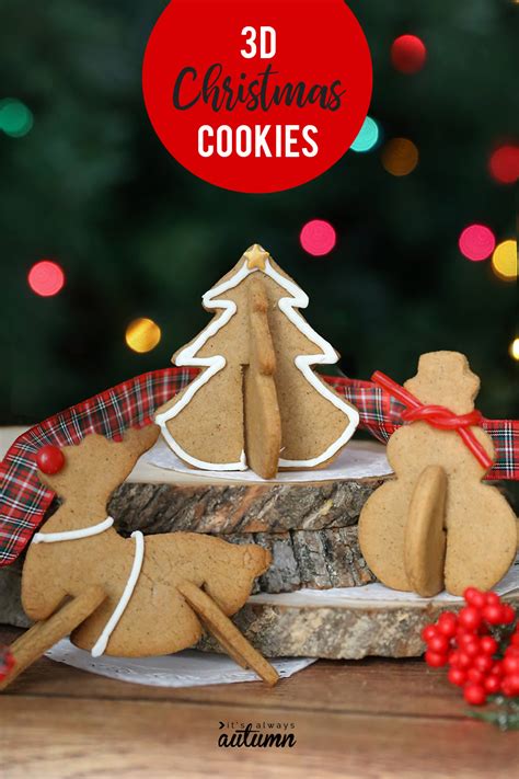 Christmas cookies are a really speedy bake and they're fun to make with kids too. Make adorable 3D gingerbread Christmas cookies! - It's ...
