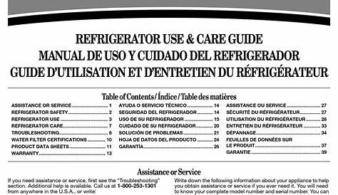 whirlpool refrigerators service manual