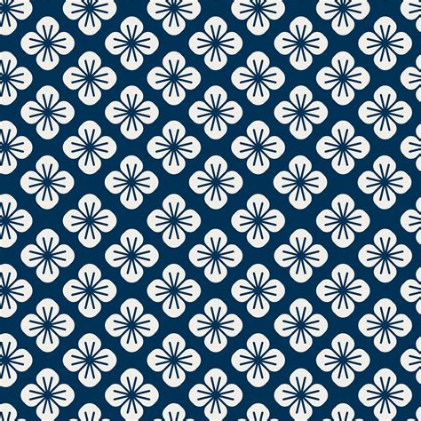 Seamless Japanese Pattern With Floral Motif Vector Premium Image By