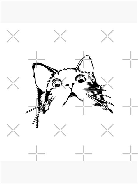 Surprised Cat Meme Art Print By Finestmeme Redbubble