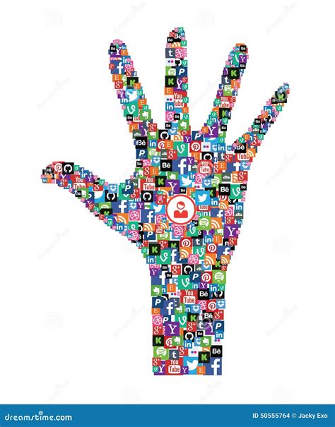 Social Media Web Icons Editorial Stock Image Illustration Of Arranged