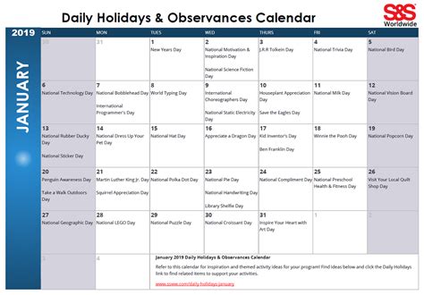 January Holidays And Observances Archives Sands Blog