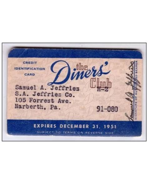 Loyalty programs existed long before credit cards were invented. Diners Club Card, 1951 - the first credit card. | History | Pinterest | The o'jays, World and Money